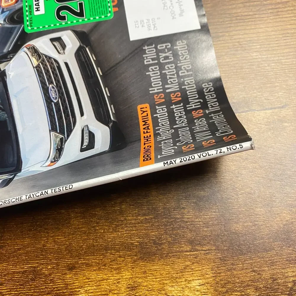 Motor Trend May, 2020 3-Row SUV Comparo, Taycan Turbo S